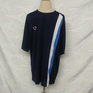 Nike Navy Striped T-shirt
